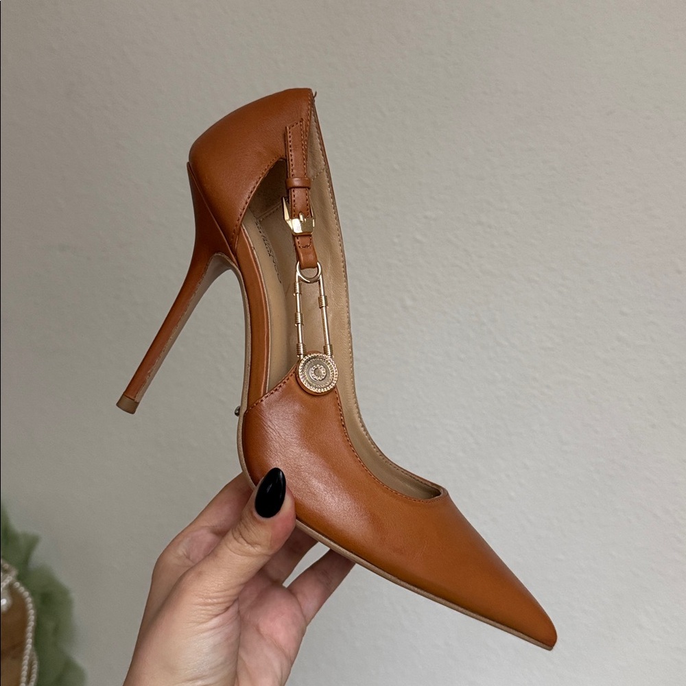 Tony Bianco Caramel Brown Heels - Picture 2 of 7